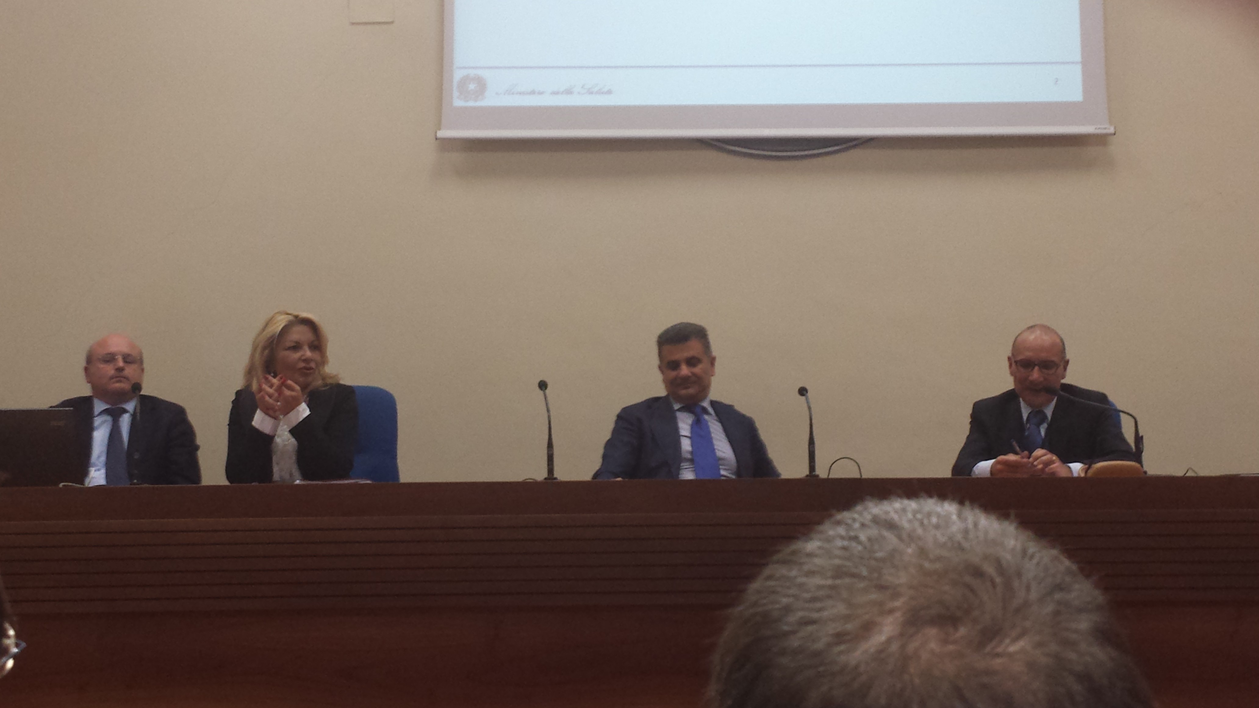Il Tavolo dei relatori all'incontro del 28.10.2014